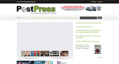 Desktop Screenshot of postpressmag.com