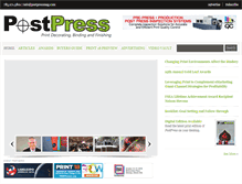 Tablet Screenshot of postpressmag.com